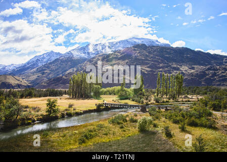 Casa Piedra (Steinhaus) Campingplatz im schönen Patagonien Nationalpark, Aysen, Patagonien, Chile Stockfoto