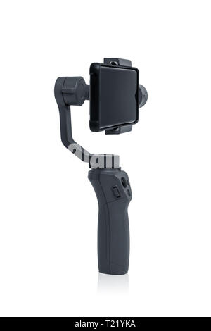 Smartphone gimbal Stabilisator. Stockfoto