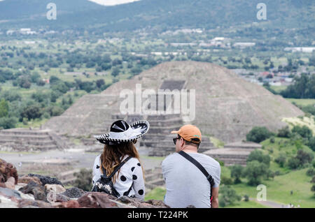 Mexikanische Hüte in Teotihuacan Stockfoto