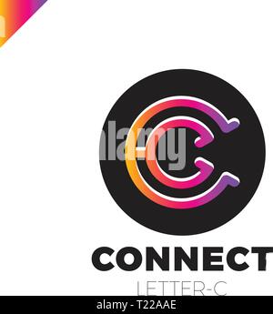 Buchstabe C logo Icon Design template Elemente Stock Vektor