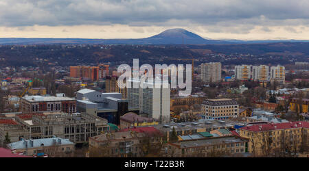 Panorama der Pyatigorsk im März Stockfoto