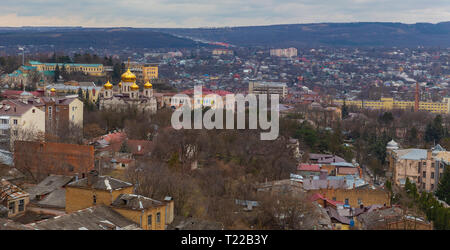 Panorama der Pyatigorsk im März Stockfoto