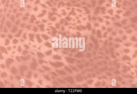 Fake leopard Fell Muster wildlife drucken Stil gehaltenen in trend Farbe lebende Koralle. Stockfoto