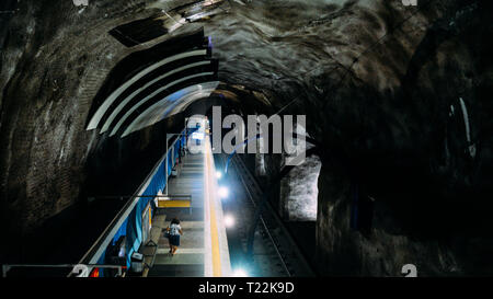 Cardeal Arcoverde entfernt ist eine U-Bahn Station auf dem Rio de Janeiro Metro Wartungsarbeiten an der Copacabana. Es eröffnet im Juli 1998 Stockfoto