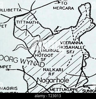 Archiv Bild von Seite 40 Verzeichnis der vorgeschlagenen Nilgiri Verzeichnis der vorgeschlagenen Nilgiri Biosphärenreservat: Entwurf des directoryofpropo 88 atki Jahr: 1988 POLLIBETTA 0 VTRAJPET coorg ro PONAMPET eftAHMAOinis zu. KUnTA NAGARHOUE. BANDIPUR. MUDUMALAI UND WYNAD HEILIGTUM komplexe 7D MYSORE H-aKC BEREICH TAMÂ". NADO (MUOUMALA 1I 320-8 S km KARNATAKA: BANCHPUft â ¬ 89-52 - + 372 NAOARHOLE." 0 - Kerala (WYNAD) 3 liA 7 i | O 5 10 kmt & EGURC yyVy KUORAKOTE RfN-Y'/RF ALATr - â â¢''''RF MANNAâ O0OY//njawara//. NUGUCVSM IIREHAU-I [chick BARGI f &Lt;ÄRA ZU PANAMA RAM -' Stockfoto