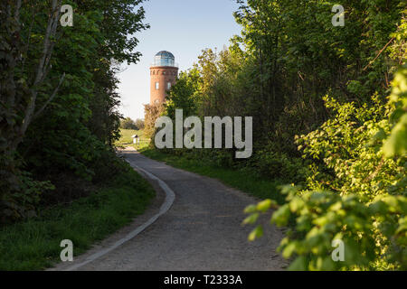 Deutschland, Rügen, das Kap Arkona, Weg, um Positionierung Tower, Peilturm Stockfoto