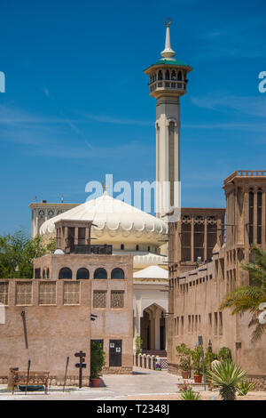 UAE, Dubai, Bur Dubai, Al Fahidi Bezirk, Al Bastakiya Stockfoto