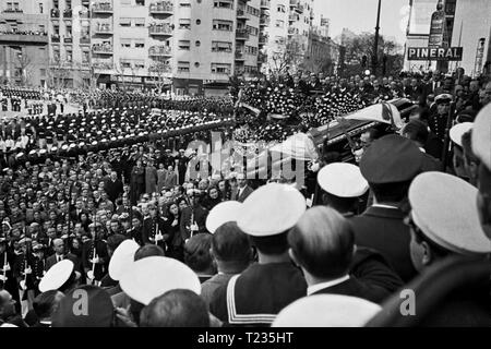 Eva Peron Beerdigung, Buenos Aires, 1952 Stockfoto