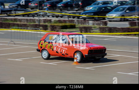 Sajmski autoslalom 2019 - Jugo Stockfoto