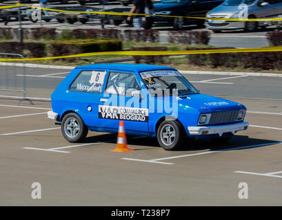 Sajmski autoslalom 2019 - Jugo Stockfoto