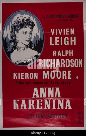 Anna Karenina (1948) Vivien Leigh Film Poster Datum: 1948 Stockfoto