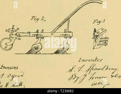 Archiv Bild ab Seite 110 der Digest landwirtschaftlicher Geräte, patentierte Digest landwirtschaftlicher Geräte, in den Vereinigten Staaten von A.D. 1789 bis Juli 1881 patentiert.. digestofagricult 02 alle Jahr: 1886 Stockfoto