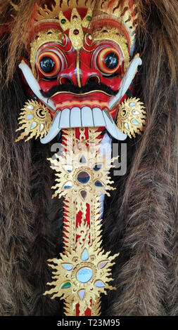 Bali Barong und Rangda in Bali traditionellen religiösen Tanz Stockfoto