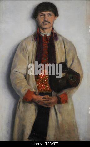 Aleksander Gierymski (1850-1901). Pintor polaco. Campesino de Bronowice, 1893-1894. Galería de Arte Del Siglo XIX Polaco (Lonja de los Paños, Sukiennice). Museo Nacional de Cracovia. Polonia. Stockfoto