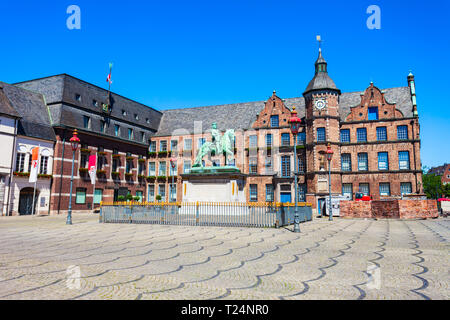 Rathaus oder das alte Rathaus auf dem Marktplatz in der Altstadt Altstadt von Düsseldorf in Deutschland Stockfoto