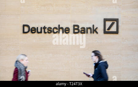 Die Deutsche Bank, Great Winchester Street, London, EC2N 2D, UK Stockfoto