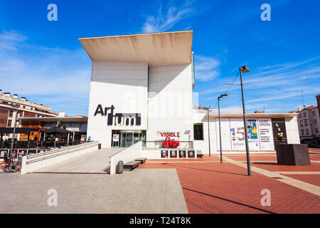 VITORIA - Gasteiz, SPANIEN - 28. SEPTEMBER 2017: Die ARTIUM Museum ist ein Museum für zeitgenössische Kunst in Vitoria Gasteiz, Baskenland in Spanien Stockfoto