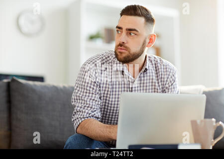 Arbeiten im Home Office Stockfoto