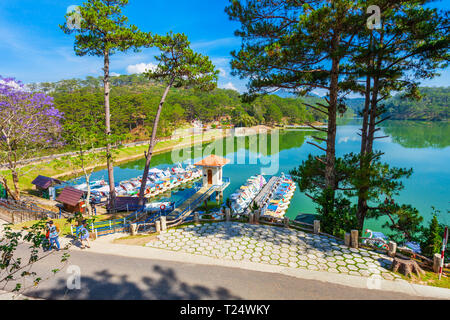 DALAT, VIETNAM - 13. MÄRZ 2018: Das Tal der Liebe Park oder Thung Lunge Tinh Yeu in Dalat City in Vietnam. Stockfoto