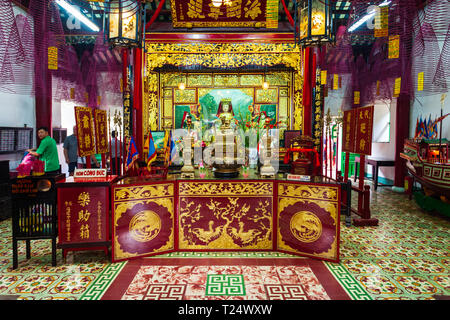 HOI AN, VIETNAM - 17. MÄRZ 2018: Chua Phap Bao Pagode in der Alten Stadt Hoi An in Quang Nam Provinz Vietnam Stockfoto