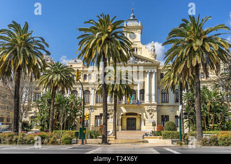 Rathaus Malaga Stockfoto