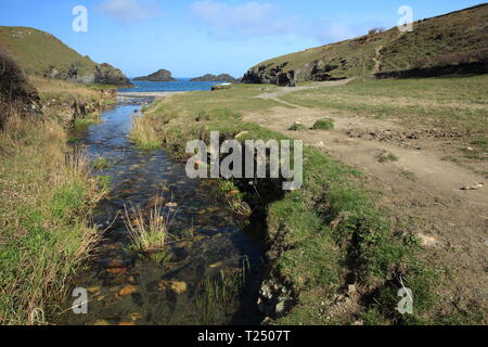 Porth Mear, North Cornwall, England, Großbritannien Stockfoto