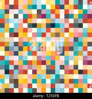 Nahtlose Hintergrund mit bunten Würfel. Vector Illustration. Stock Vektor