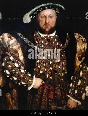 Portrait von Henry VIII Tudor Court Stockfoto