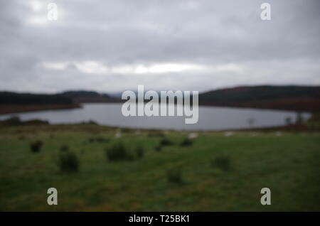 Loch Asgog. Der Loch Lomond und Cowal Weg. Halbinsel Cowal. Hochland. Schottland. Großbritannien Stockfoto