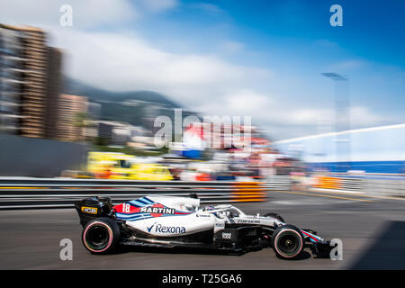 Monte Carlo / Monaco - 20/02/2018 - #18 Lance Spazieren (können) in seinem Williams FW41 während der öffnung Tag im Vorfeld des Grand Prix von Monaco 2018 Stockfoto