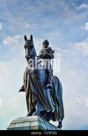 Robert the Bruce Statue, Bannockburn, Stirling, Stockfoto