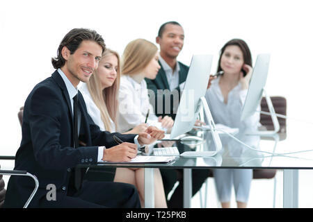 Business Team die Arbeit an einem neuen Projekt Stockfoto