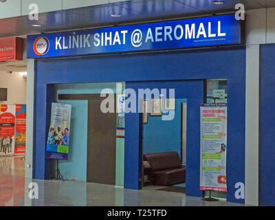 Gesundheit Klinik am Internationalen Flughafen Senai, Iskandar Puteri, Malaysia Stockfoto