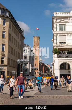 Hamburg, Deutschland - 04. September 2018: Das Leben in der Stadt in der Innenstadt von Hamburg. Deutschland Stockfoto