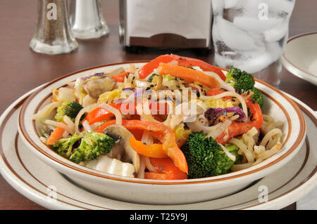 Nahaufnahme von einer Schale süsse Kokosnuss curry Stockfoto