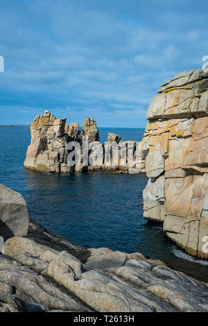 Großbritannien, England, Isles of Scilly, riesige Granitfelsen auf der St Mary's Stockfoto