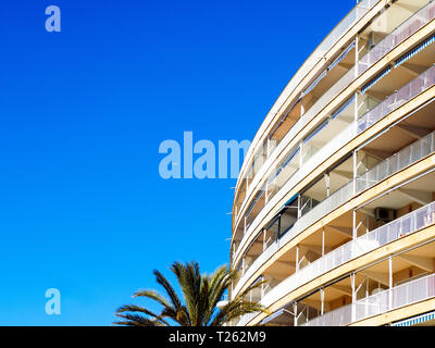 Hotel Balkone in Santa Ponsa - Balearen, Spanien Stockfoto