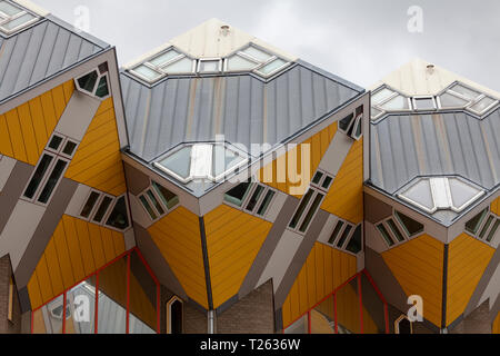 Der Cube Häuser in Rotterdam, Niederlande Stockfoto