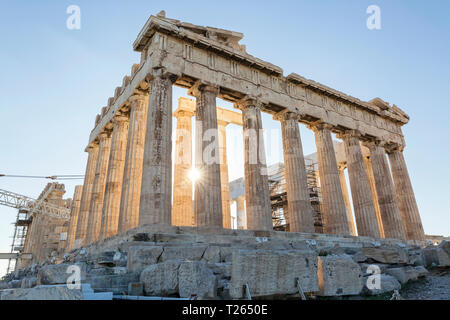 Griechenland, Athen, Akropolis, Parthenon Stockfoto
