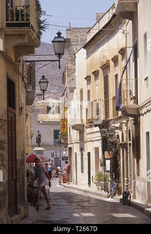 Insel Favignana Egadi Inseln, Provinz Messina, Sizilien, Italien Stockfoto