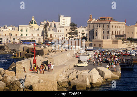 Favignana Island, Il Porto, Egadi Inseln, Provinz Messina, Sizilien, Italien Stockfoto