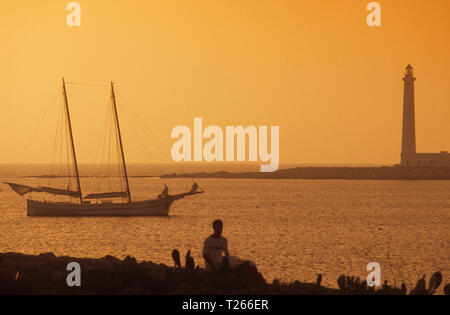 Insel Favignana Egadi Inseln, Provinz Messina, Sizilien, Italien Stockfoto