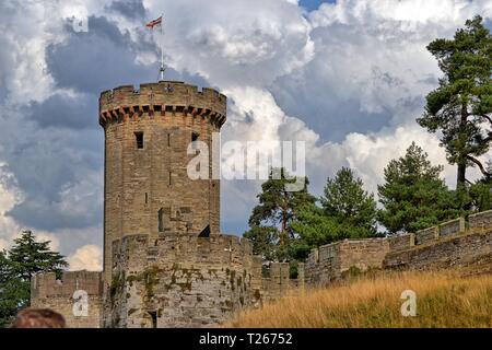 Schloss Warwick, Warwickshire, West Midlands, England, Großbritannien Stockfoto