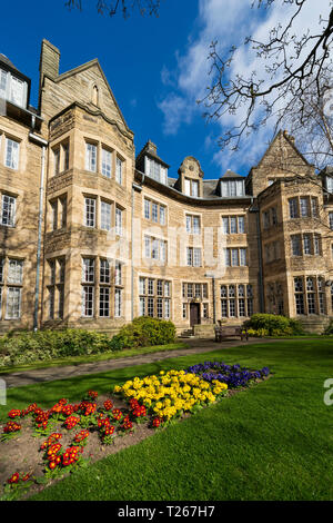 Blick auf St. Salvators Hall of Residence, Beherbergung der Studenten, an der Universität St Andrews, Fife, Schottland, Großbritannien Stockfoto