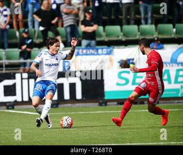 NORRKÖPING 20160716 Allsvensk match på Östgötaporten mellan IFK Norrköping och Östersunds FK. Bilden: IFK-spelaren David Moberg Karlsson. Bild Jeppe Gustafsson Stockfoto