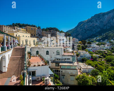 Italien, Kampanien, Capri, Piazza Umberto I Stockfoto