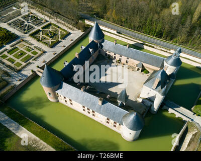 Schloss von Chamerolles, Chilleurs-aux-Bois, Loiret, Centre Val de Loire, Frankreich Stockfoto