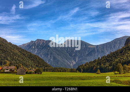 Die Berge in der Nähe von Oberammergau Bayern Stockfoto