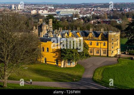Ashton Gericht Mansion und Immobilien, BS 41. Bristol aus der Luft. Stockfoto