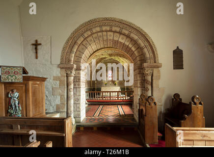 Hampnet, Gloucestshire, Vereinigtes Königreich, 20. Februar 2019, Saint Georges Hampnet Stockfoto